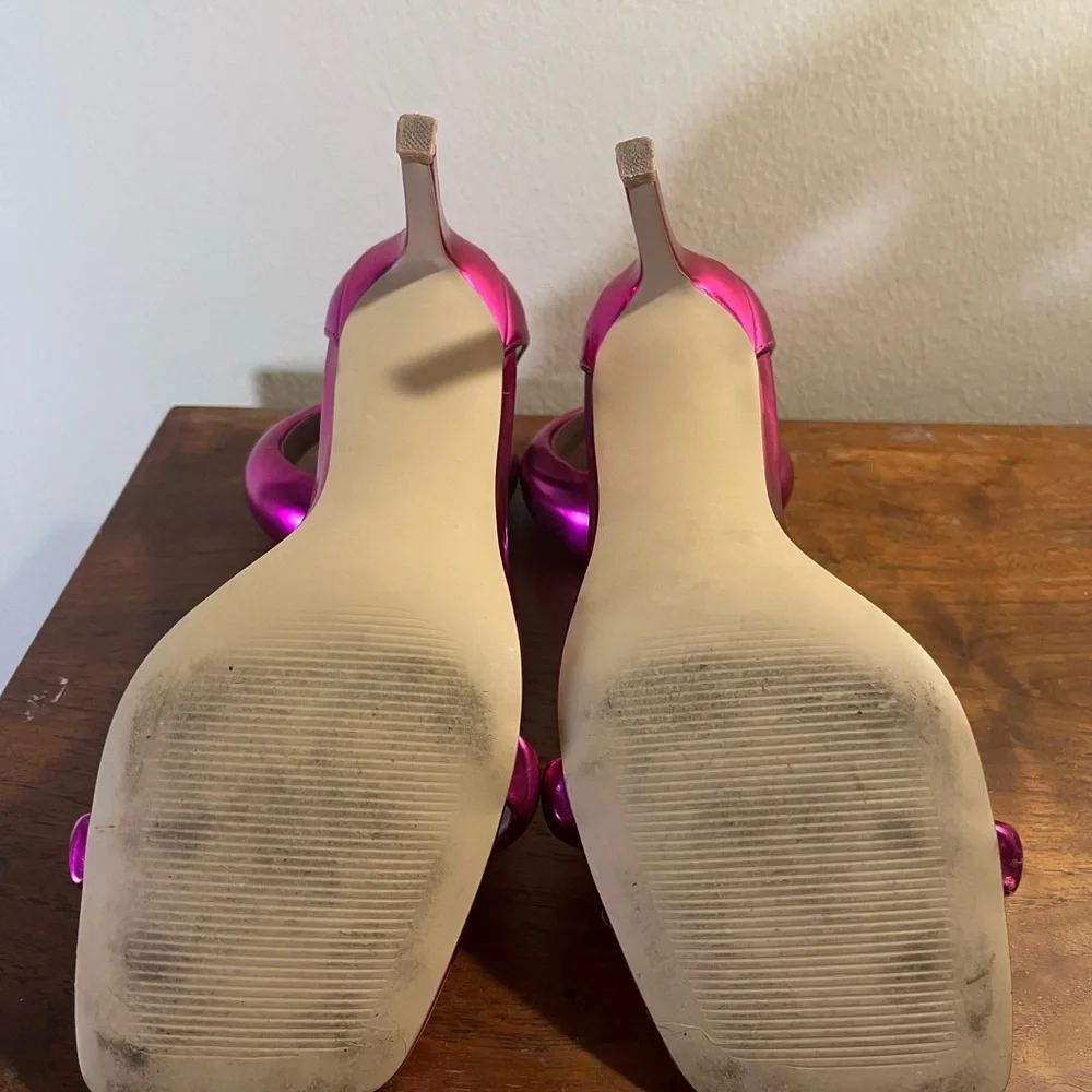 Metallic pink Steve Madden Stilettos Size 8.5 - Picture 4 of 6